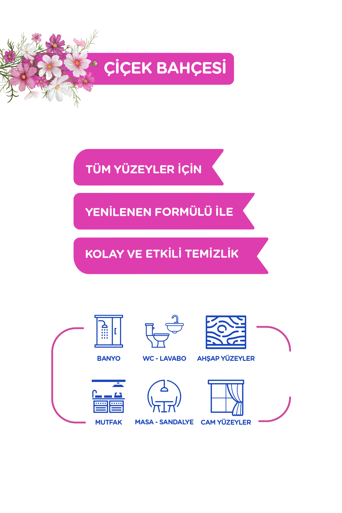 Giggles XXL İz Bırakmayan Yüzey Temizlik Havlusu - (Çiçek Bahçesi) 1200 Yaprak